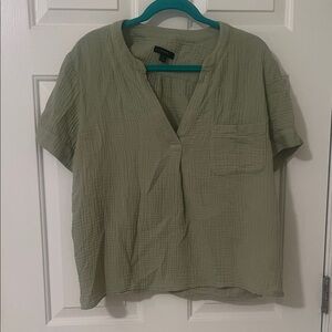 J. Crew Sage Green Blouse